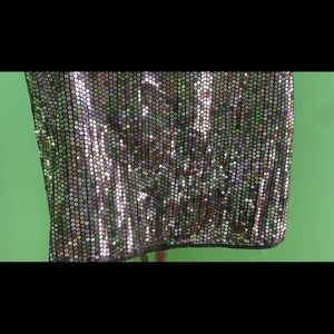 The Limited Gold Sequined Miniskirt